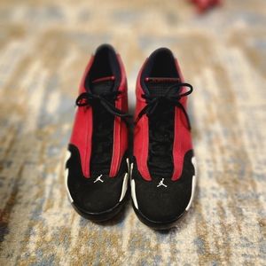 Nike Air Jordan 14 Retro Red Toro DS Men's Size 10.5 487471-006